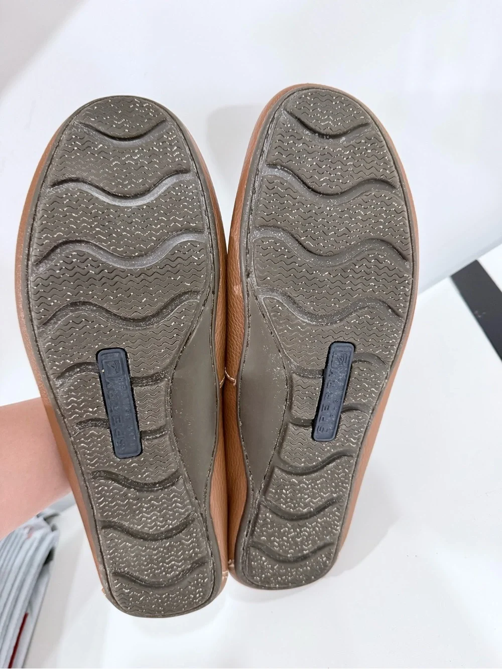 Sperry Men’s Tan Leather Boat Shoes - Slip-On Loafers